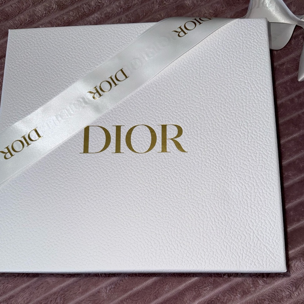 Dior White Box with Gold Lettering